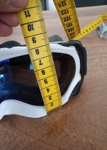 Beyaz Minimalist Erkek Kayak Gözlüğü - Görsel 6