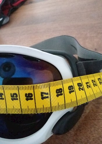 Beyaz Minimalist Erkek Kayak Gözlüğü - Görsel 7