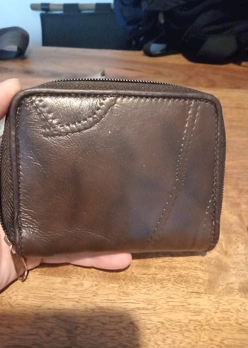 STEFANO Kahverengi Deri Fermuarlı Erkek Cüzdanı - Görsel 2