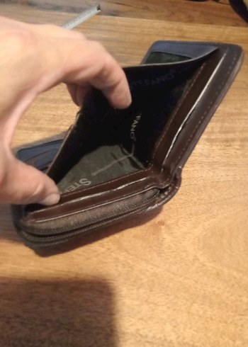 STEFANO Kahverengi Deri Fermuarlı Erkek Cüzdanı - Görsel 7