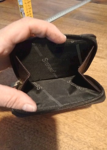 STEFANO Kahverengi Deri Fermuarlı Erkek Cüzdanı - Görsel 5