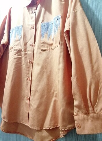 44 beden şık taşlı Gömlek  - Görsel 6
