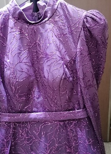 NEW ELEGANS MOR 40 BEDEN SİMLİ ABİYE  - Görsel 5