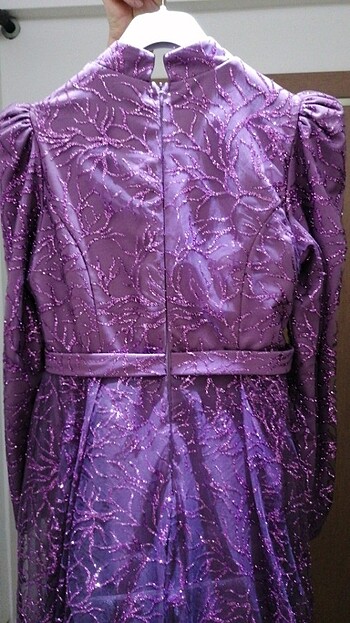 NEW ELEGANS MOR 40 BEDEN SİMLİ ABİYE  - Görsel 6