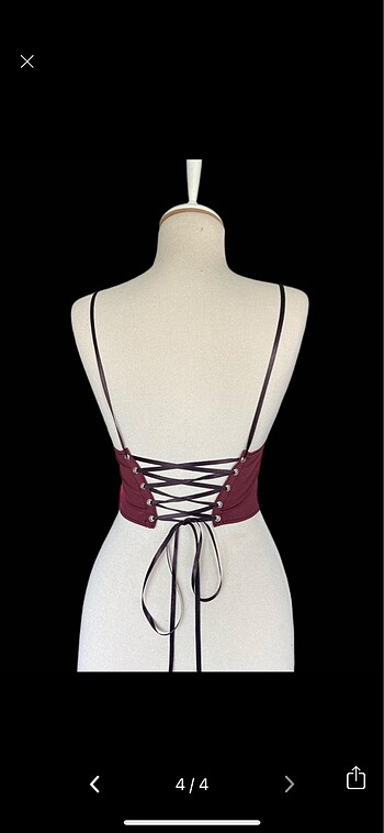 s Beden bordo crop top