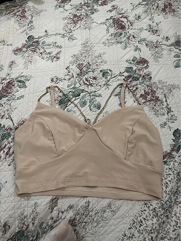 su yolu tas askili bej crop
