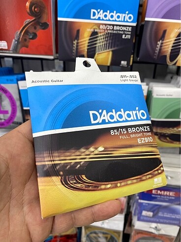 Daddario EZ910 Akustik Gitar Teli - Orijinal