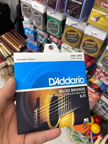 Daddario EJ11 Akustik Gitar Teli - Orijinal