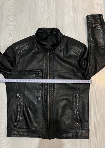 ASRIN Siyah hakiki Deri Biker Ceket #derimod #desa #derimont - Görsel 3
