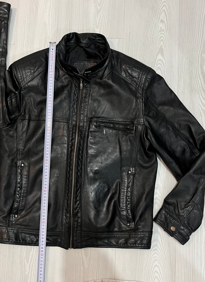 ASRIN Siyah hakiki Deri Biker Ceket #derimod #desa #derimont - Görsel 4