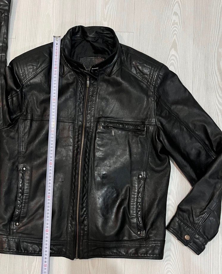 ASRIN Siyah hakiki Deri Biker Ceket #derimod #desa #derimont - Görsel 2