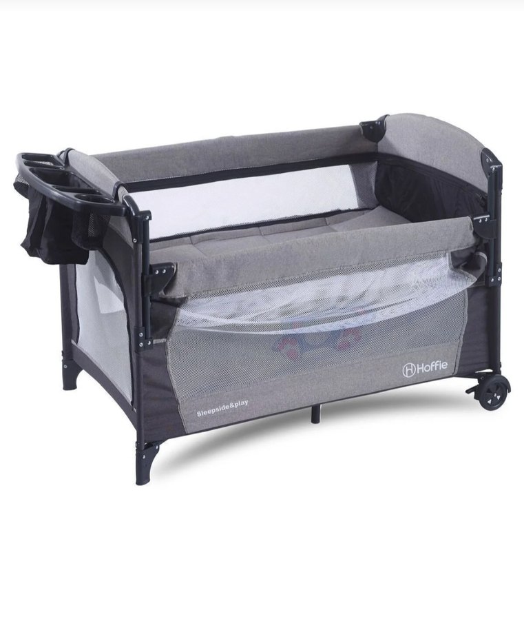 Gri Sallanma Aparatlı Oyun Parkı ve Yatak - Görsel 3