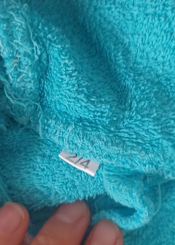 Kapüşonlu Erkek Çocuk Bornoz - Mavi - Görsel 3