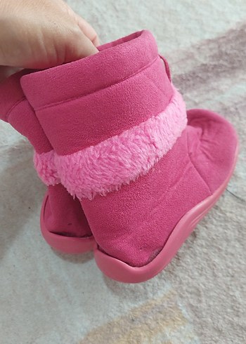 27 Beden Pembe Kürklü Kız Çocuk Botu
