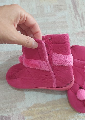 27 Beden pembe Renk Pembe Kürklü Kız Çocuk Botu