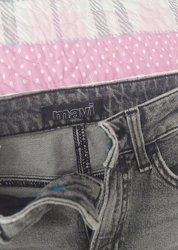 xs Beden Gri Normal Boy Kadın Denim Pantolon