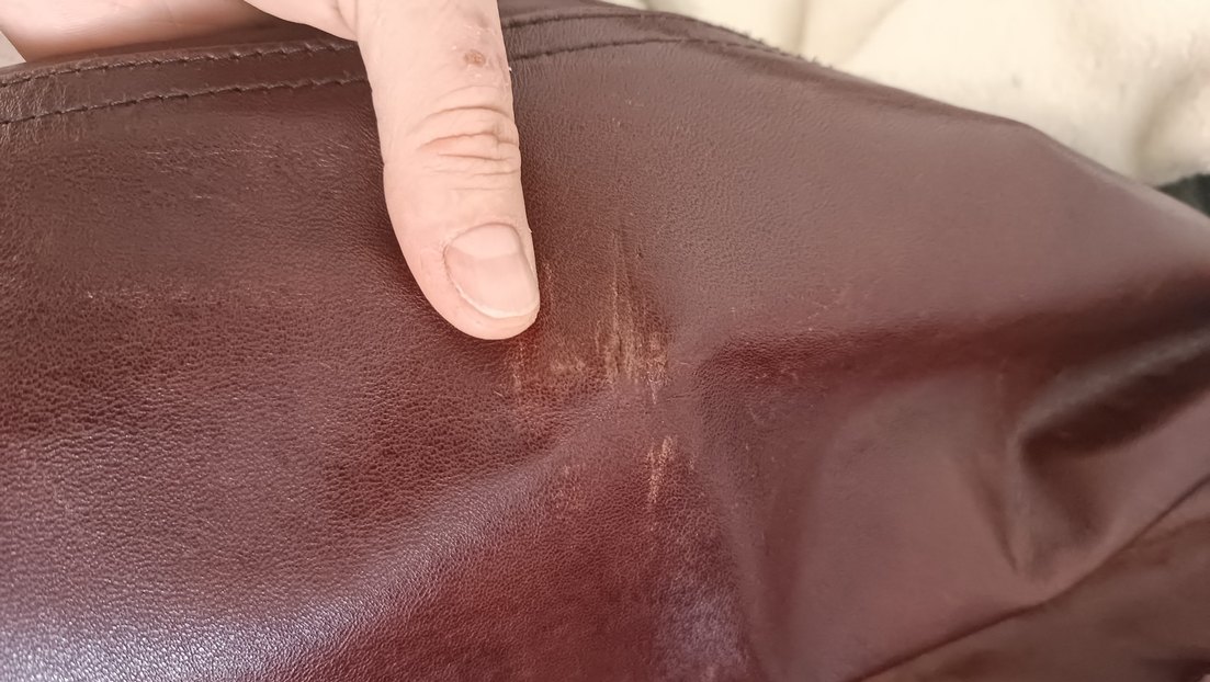 Kahverengi Düğmeli Deri Kadın Ceket - Görsel 2