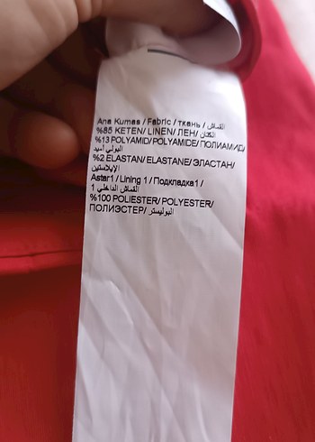 Kadın Kırmızı Uzun Etek (beden 42) - Görsel 6