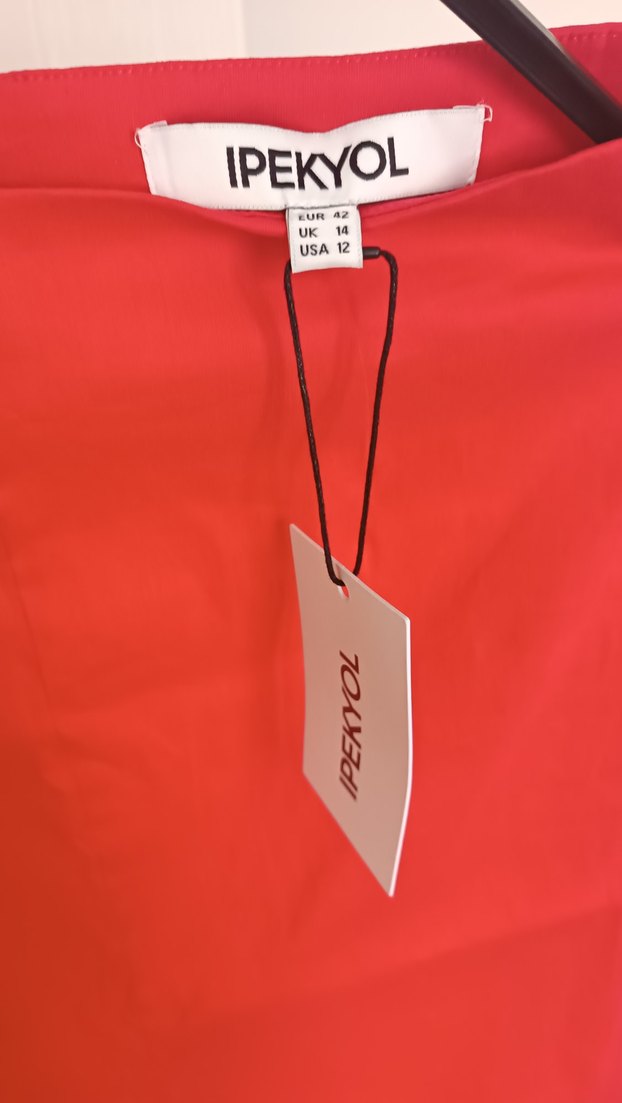 Kadın Kırmızı Uzun Etek (beden 42) - Görsel 4