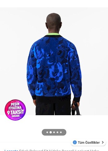 Lacoste Erkek Mavi Kısa Kürklü - Görsel 9