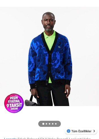 Lacoste Erkek Mavi Kısa Kürklü - Görsel 8