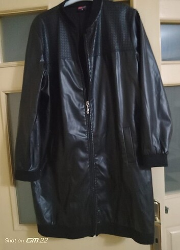 Deri trenchcoat