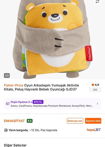 Fisher-Price Peluş Aktivite Kitabı