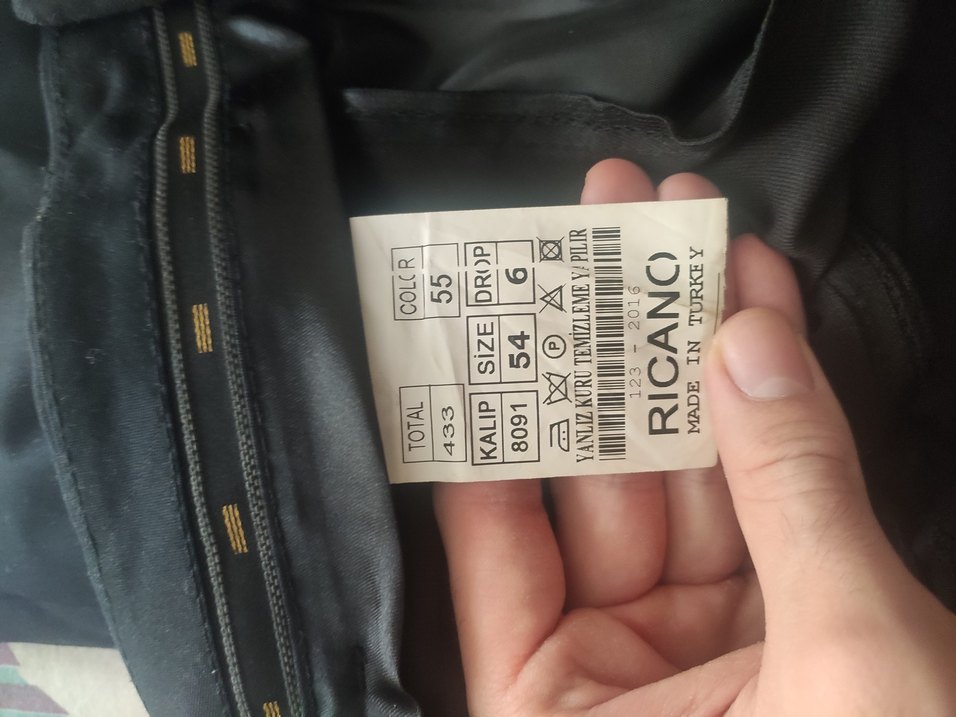 Siyah Erkek Kemerli Ofis Pantolonu - Görsel 3