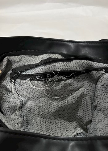 Siyah Deri Kadın Çanta - Görsel 2