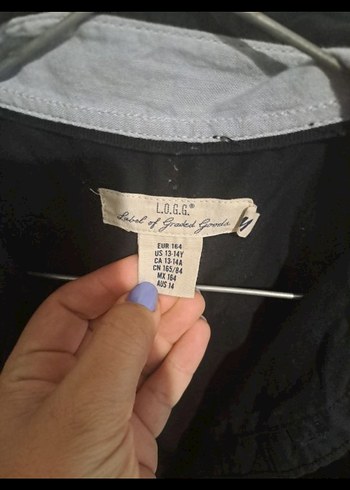 H&M Düğmeli Siyah Erkek Çocuk Gömlek