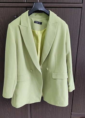 46 Beden yeşil Renk Blazer ceket 