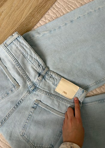 32 Beden mavi Renk Zara wide leg pantolon