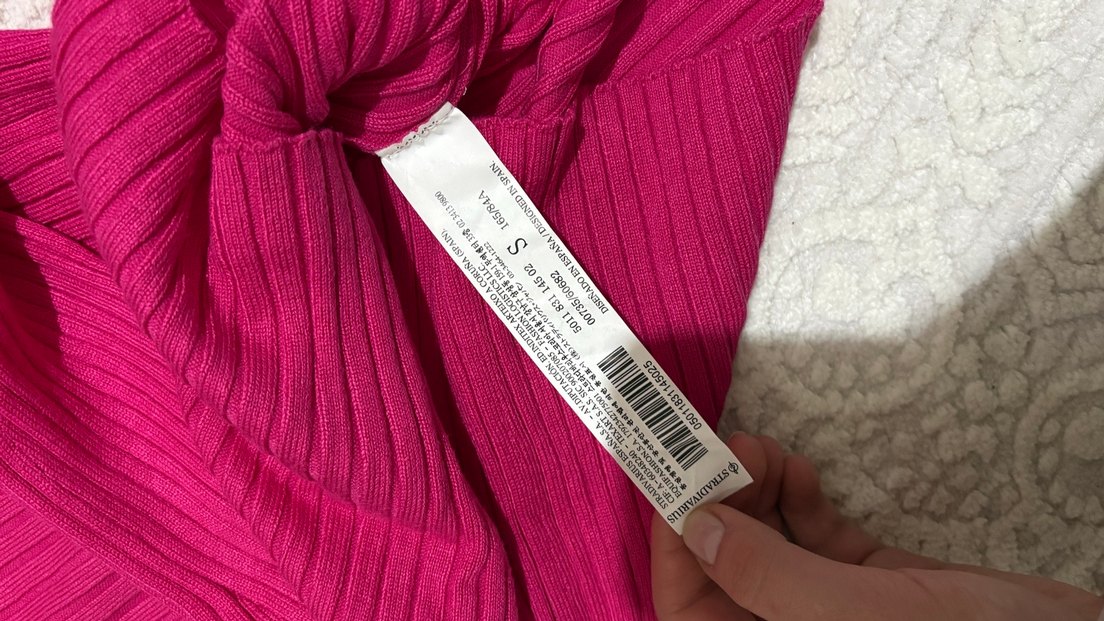 Pembe Yarım Balıkçı Yaka Triko Kazak - Görsel 4