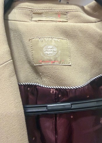 Bershka Düğmeli Bej Kadın Blazer Ceket - Görsel 2