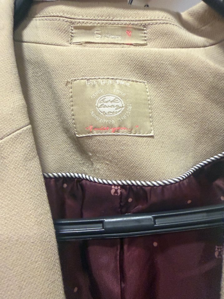 Bershka Düğmeli Bej Kadın Blazer Ceket - Görsel 2