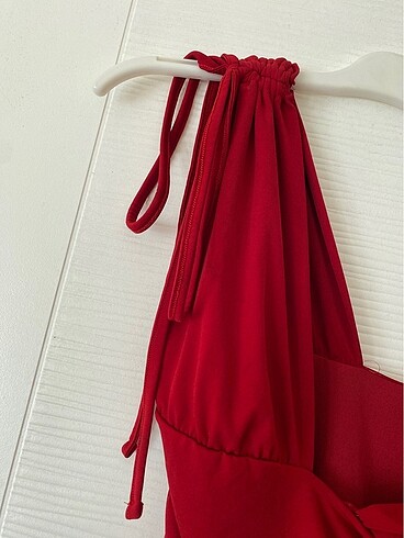 s Beden kırmızı Renk Kırmızı mini pile etek elbise