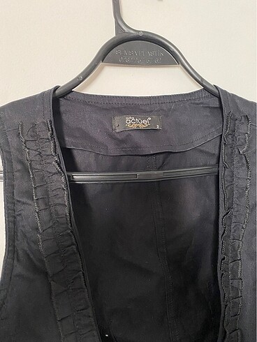 m Beden siyah Renk Vintage crop yelek korsaj