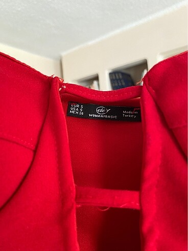 Kırmızı crop ipli - Görsel 6