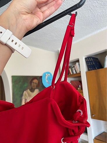 Kırmızı crop ipli - Görsel 7