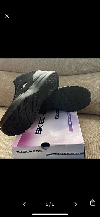 37 Beden siyah Renk Skechers Memory Foam Ayakkabı