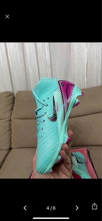 37 Beden turkuaz Renk Nike Mercurial Superfly Krampon