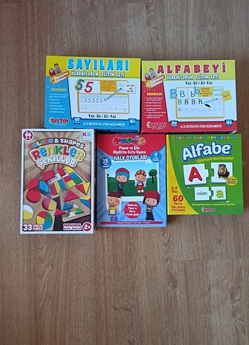 5 Farklı 2-6 Yaş Eğitici Set
