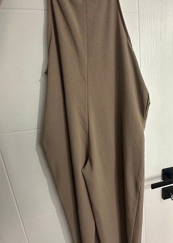 Bej Keten Kadın Uzun Tulum - Görsel 3