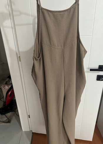 Bej Keten Kadın Uzun Tulum - Görsel 2