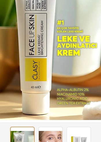 Diğer Clasy face up skin- LEKE ve SİVİLCE kremi