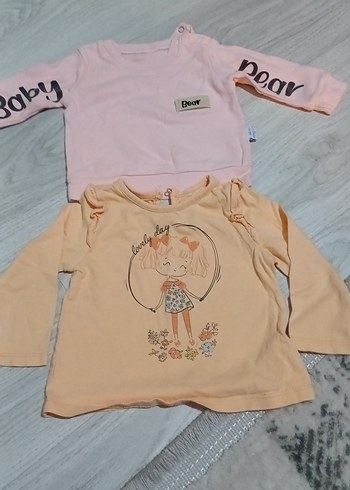 Kız Çocuk Uzun Kollu Baskılı Tişört - Görsel 2