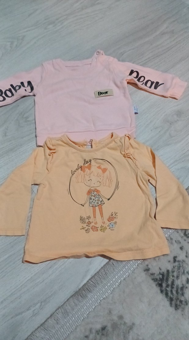 Kız Çocuk Uzun Kollu Baskılı Tişört - Görsel 2