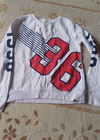 Erkek Çocuk Beyaz Baskılı Sweatshirt - Görsel 2