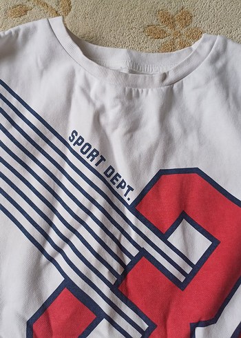 Erkek Çocuk Beyaz Baskılı Sweatshirt - Görsel 3