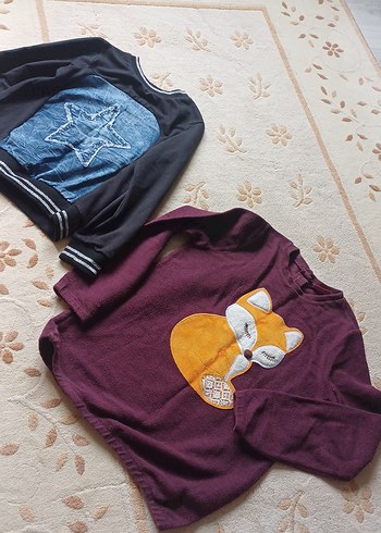 Bordo Erkek Çocuk Triko Sweatshirt - Görsel 3